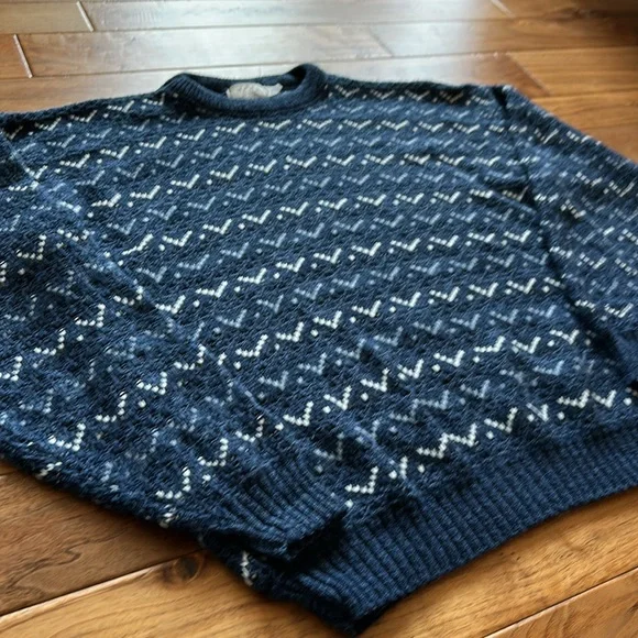 Vtg Sears Men's Store shaker abstract sweater